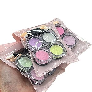 KIT COM 4 PÓ SEREIA COLORIDO DAFU SORTIDO