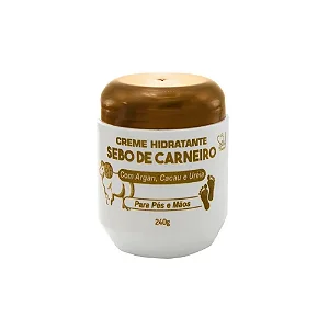 CREME HIDRATANTE SEBO DE CARNEIRO ARGAN CACAU E UREIA 240G SOUL