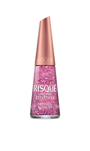 ESMALTE RISQUE CRAVEJADO NO GLITTER