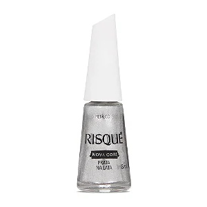 ESMALTE RISQUE PRATA NA LATA