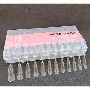 SOFT GEL HELEN COLOR 240UND BAILARINA TRANSPARENTE COM BASE FOSCA