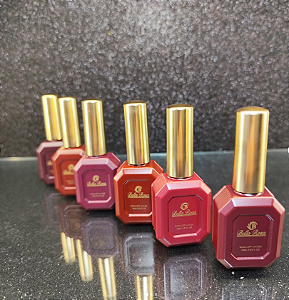 KIT 6 TONS DE VERMELHO ESMALTE EM GEL BELLA ROSA