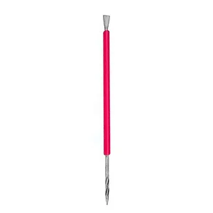 ESPATULA BASTÃO DE INOX C/ SILICONE ROSA ISIS CUTELARIA