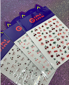 CARTELA ADESIVO CEREJA