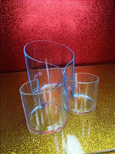 ORGANIZADOR/ PORTA PINCEL TRANSPARENTE