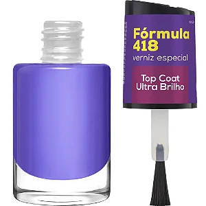 ESMALTE CORA 10ML TOP COAT ULTRA BRILHO FORMULA 418