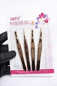 KIT 4 PINÇAS PARA SOBRANCELHA