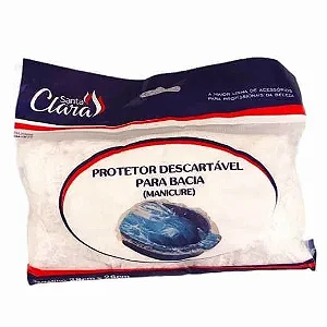 PROTETOR DESCARTAVEL DE BACIA MANICURE 25UN SANTA CLARA