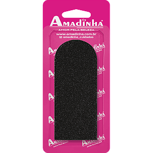 LIXA PEDICURE PRETA C/ 50UND AMADINHA