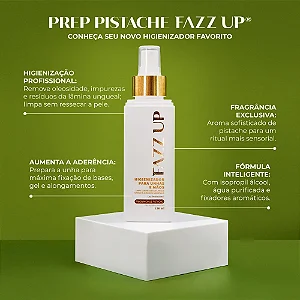 HIGIENIZADOR PARA UNHAS FRAGRANCIA PISTACHE - FAZZUP 150ML