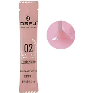 SACHE REFIL GEL CONSTRUTOR DAFU 02 PINK NUDE 15ML