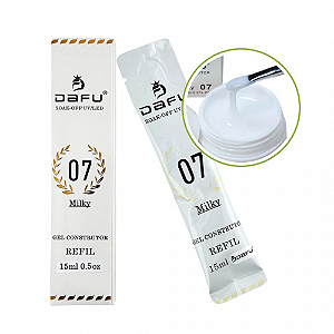 SACHE REFIL GEL CONSTRUTOR DAFU 07 MILKY 15ML