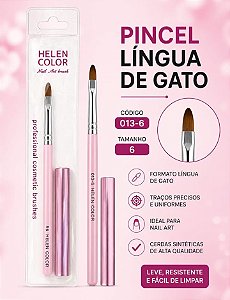 PINCEL HELEN COLOR LINGUA DE GATO #6 C/ TAMPA