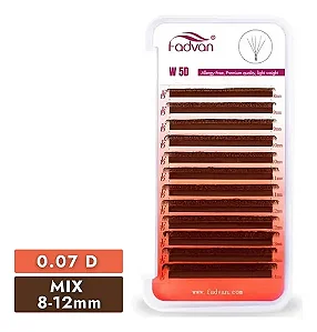 CILIOS FADVAN 0.07 5D MARROM MIX 8-12