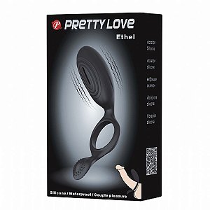 Anel Peniano Ethel Duplo com Vibrador - Pretty Love