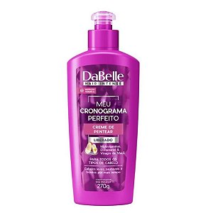 Dabelle Creme de Pentear Leave-in e Proteção Térmica Multivitaminas Meu Cronograma Perfeito Vegano 270g