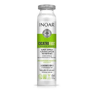 Inoar Megadose Máscara Tratamento Cicatrifios Plástica Capilar 45ml
