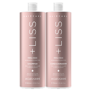 Kit Jacques Janine Hair Care Liss Shampoo 800ml Condicionador Leave-In 750ml