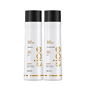 Kit Eico Pro Óleo Sublime Shampoo Sem Sal 300ml Condicionador Leave-In 300ml