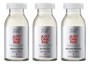 Kit Jacques Janine Just One Min 3 Ampolas Cronograma