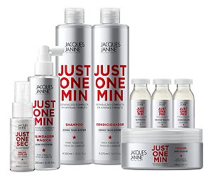 Kit Jacques Janine Just One Min Máscara + Blindagem 200ml