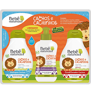 Bebê Natureza Kit Cachos Cachinhos + Creme Multifuncional