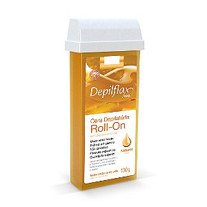 Depilflax Cera Depilatória Roll-on Natural 100g