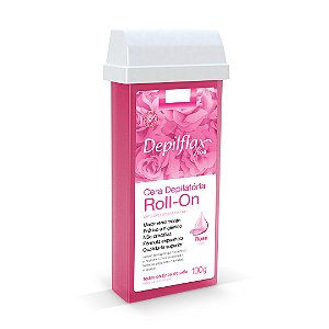Depilflax Cera Depilatória Roll-on Rosa 100g