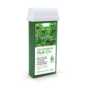 Depilflax Cera Depilatória Roll-on Hortelã 100g