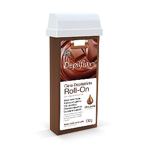 Depilflax Cera Depilatória Roll-on Chocolate 100g