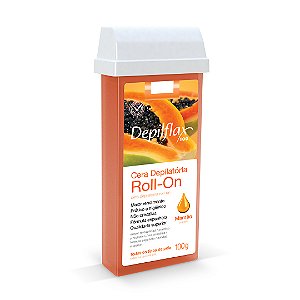 Depilflax Cera Depilatória Roll-on Mamão 100g