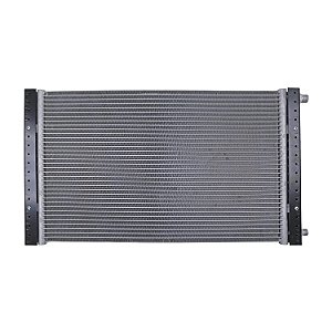 Condensador de Ar Condicionado Universal 14x25 Espessura 16mm Conexões Descarga