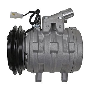 Compressor de Ar Condicionado Modelo 10P08E - 12 Volts Polia Canal 1A 117mm