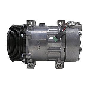 Compressor de Ar Condicionado 7H15 24 Volts Polia 8PK 120mm OEM:18880331853081