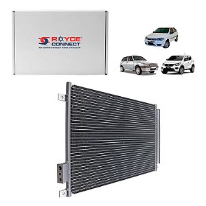 Condensador de Ar Condicionado Fiat Novo Uno 2010>, Palio 2012>, Mobi 2017> Sistema Denso