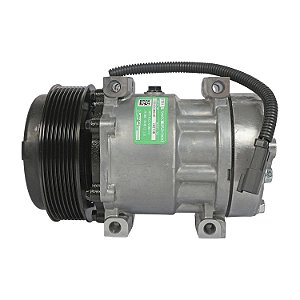 Compressor de Ar Condicionado 7H15 SANDEN Original 8044, 8242, 8112, 6028, 8176 Caminhão NH 1999 Até 2006, FH, FM 1998 ATé 2007 Caminhão VM Todos , Máquina Volvo