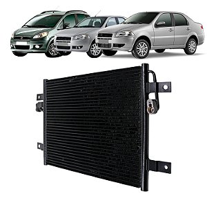 Condensador de Ar Condicionado Fiat Palio Siena Idea 2000 a 2008