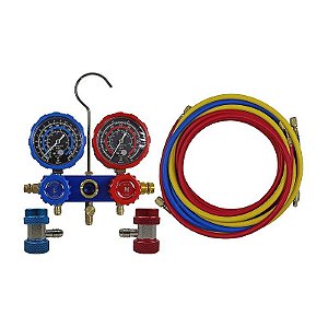 Manifold Ar Condicionado Completo Mangueiras 2,5m