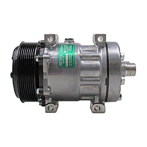 Compressor de Ar Condicionado 7H15 8144  Case 821, W20E, 621, 721, 821, 921,Dynapac CA250, New Holland W130, W170, W190, W230, Caminhão Tector 260E30