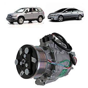 Compressor de Ar Condicionado Honda Crv 2007 a 2010 Motor 2.0 New Civic 2011 em diante