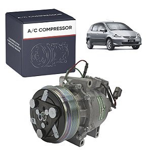 Compressor de Ar Condicionado Modelo Trsa09 Honda Fit 2004 Até 2007 Polia 5pk