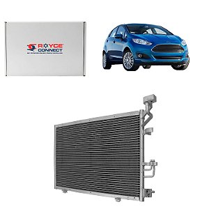 Condensador de Ar Condicionado Fiesta 1.5 1.6 2013 Em Diante Oem: Av197110da