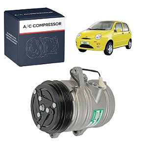 Compressor de Ar Condicionado Chery QQ 1.1 12Volts Polia 4pk 105mm