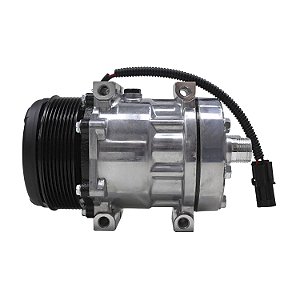 Compressor de Ar Condicionado 7H13 Máquina ColheitadeiraTC490 TC5708090
