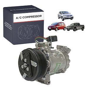 Compressor de Ar Condicionado Modelo Halla HS09 Kia Picanto 2012 2013 2014 2015