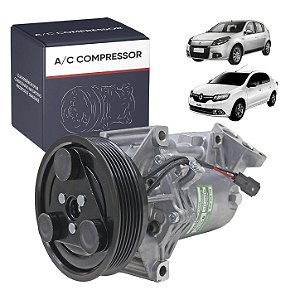 Compressor de Ar Condicionado Calsonic Renault Logan Sandero 2013 Até 2017