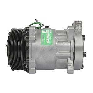 Compressor de Ar Condicionado Sanden 7h15 8 Orelhas 24 Volts Polia 8pk 119mm