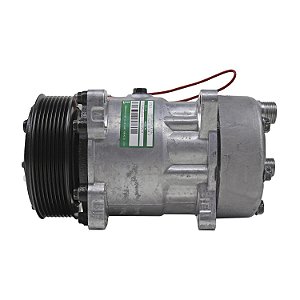 Compressor de Ar Condicionado Sanden 7h15 Maquina 8 Orelhas Polia 8pk 119mm 12v