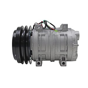 Compressor de Ar Condicionado Tm21 Sem Conector 12 Volts Polia 2a 145mm