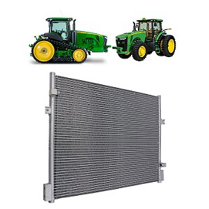 Condensador de Ar Condicionado Trator John Deere 8245R 8270R 8430 8430 MFWD 8430T